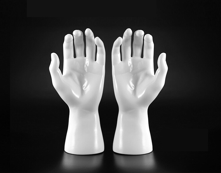 Mano de MANIQUÍ PARA guante, un par: White