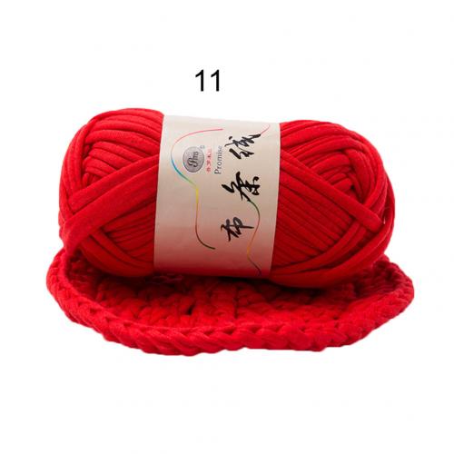 Hand-knit Woven Thread Thick Basket Blanket Braided DIY Crochet Cloth Fancy Yarn Hand-knitted Medium and Thick Wool: Red
