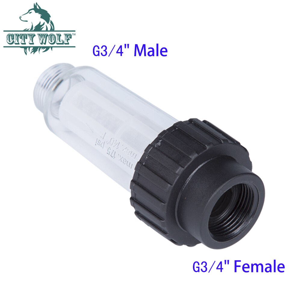 Car washer inlet Water Filter 3/4 Female and Male ... – Grandado