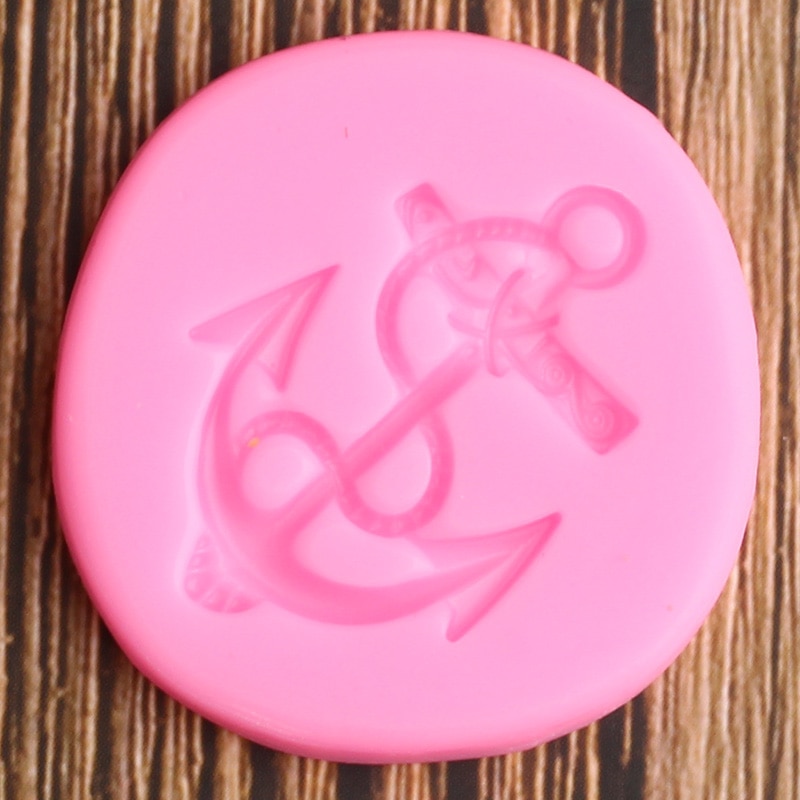 Anker silikone form fondant kage dekorationsværktøj polymer ler slik chokolade gumpaste forme køkken bageforme