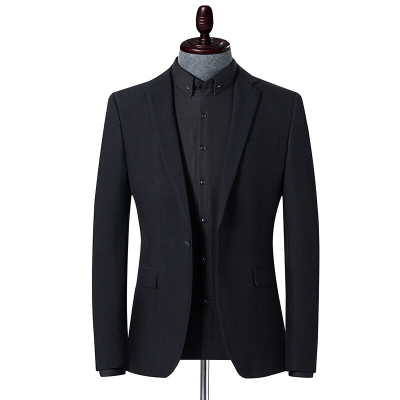 ICPANS Korea Style A buckle Split Suit Jackets Men Slim Fit Formal Business Office Blazers Man Spring 4XL: 4XL