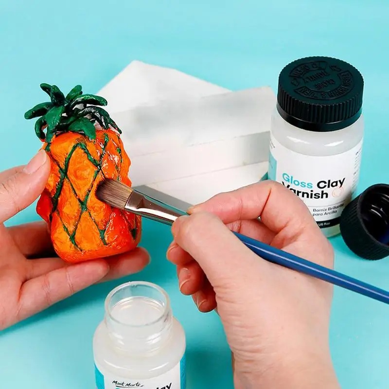 50/100 ml Glanzlack für lufttrockener Ton, Glasur, Ton, Glanz-Tonlack, Hochglanzlack, langanhaltender Multiusing, glänzend