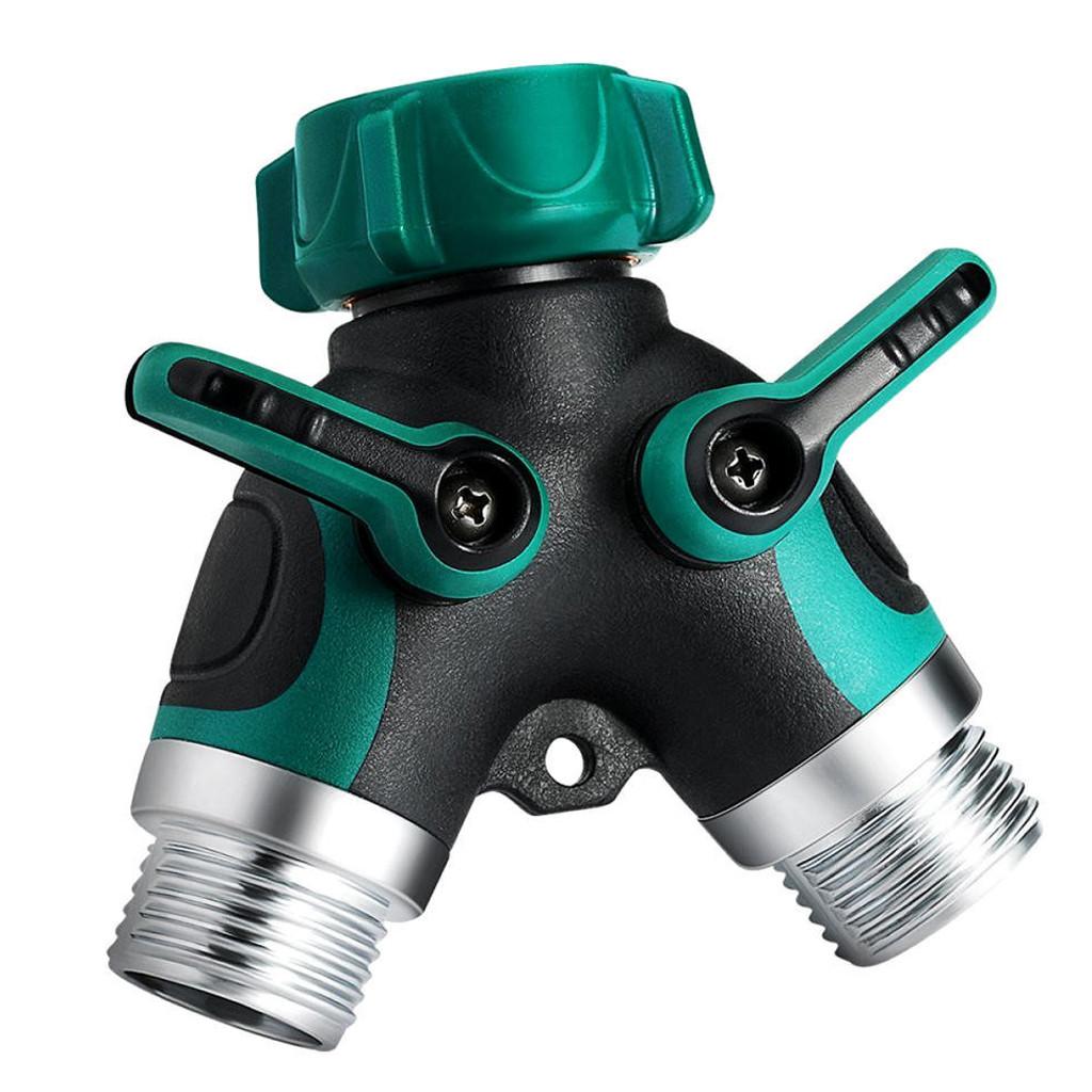 Tuin 2-Manier Distributeur Waterstroom Zinklegering Y Slang Splitters Connector Regulable Praktische Kraan Tuin Water Connectors