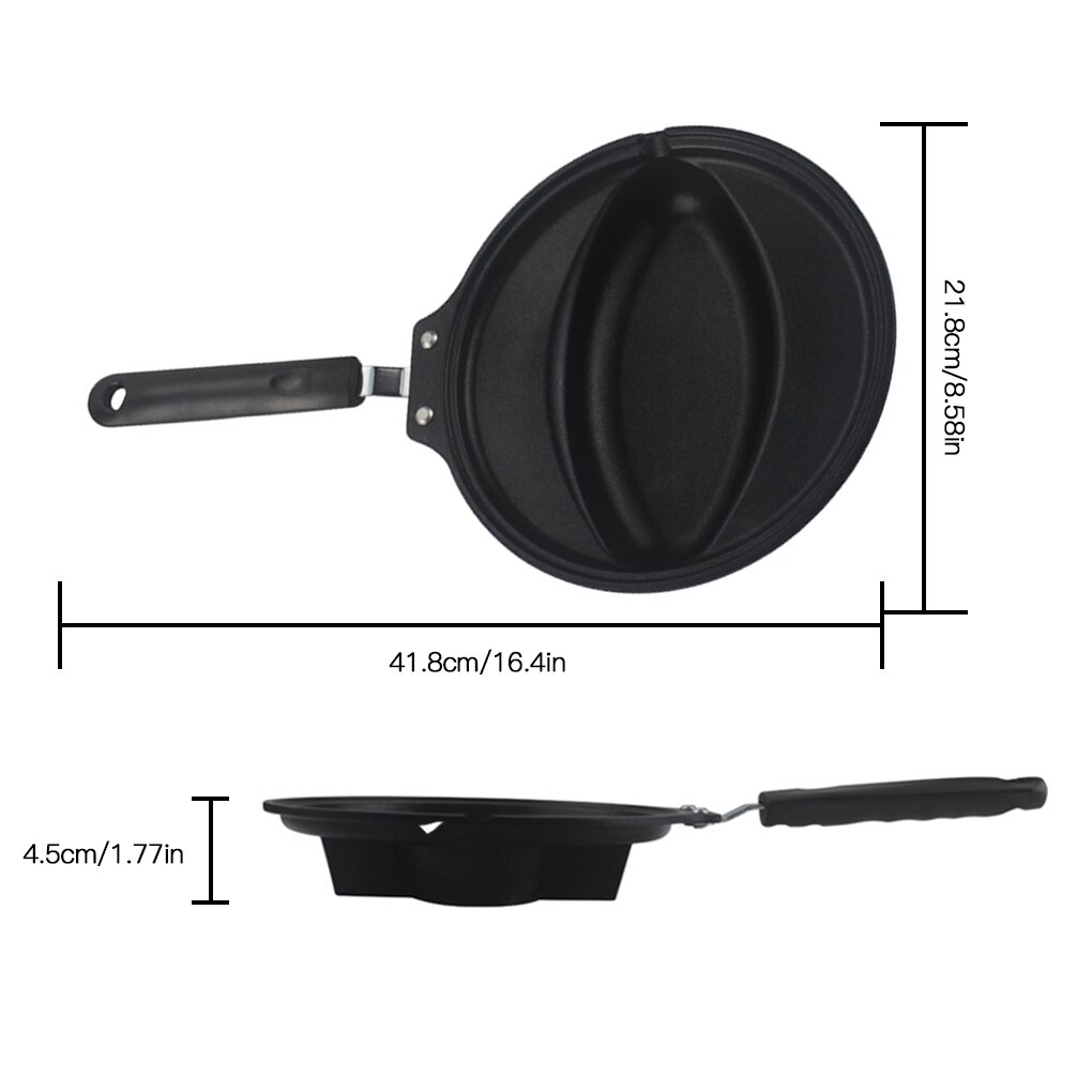 Nonstick Frying Pan Pancake Omurice Mold Omelette Egg Pan with Anti-scalding Handle Kitchen Cookware
