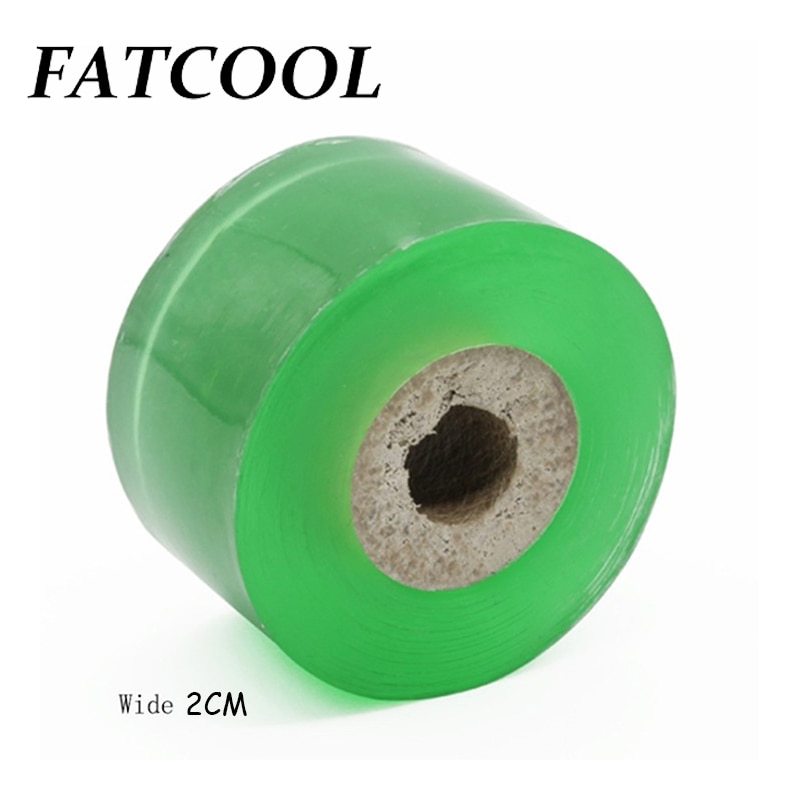 FATCOOL-Cinta de injerto, herramientas de jardín, cortador de árboles frutales, grabado de ramas, jardinería, cinta de amarre de PVC, 1 unidad, 2CM x 100M / 1 rollo