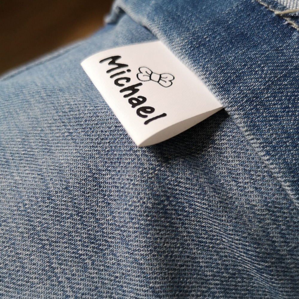 Cinta no tejida de nailon para coser, 2,5 de ancho, etiqueta de nombre, etiquetas distintivas para ropa de niños y ancianos