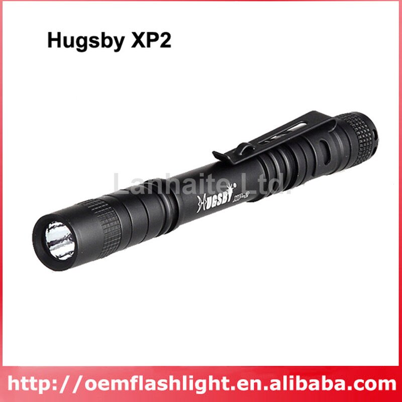 Hugsby XP-2 Cree XP-E R3 85 Lumen 1-Mode Led Zaklamp-Zwart (2 Xaaa)