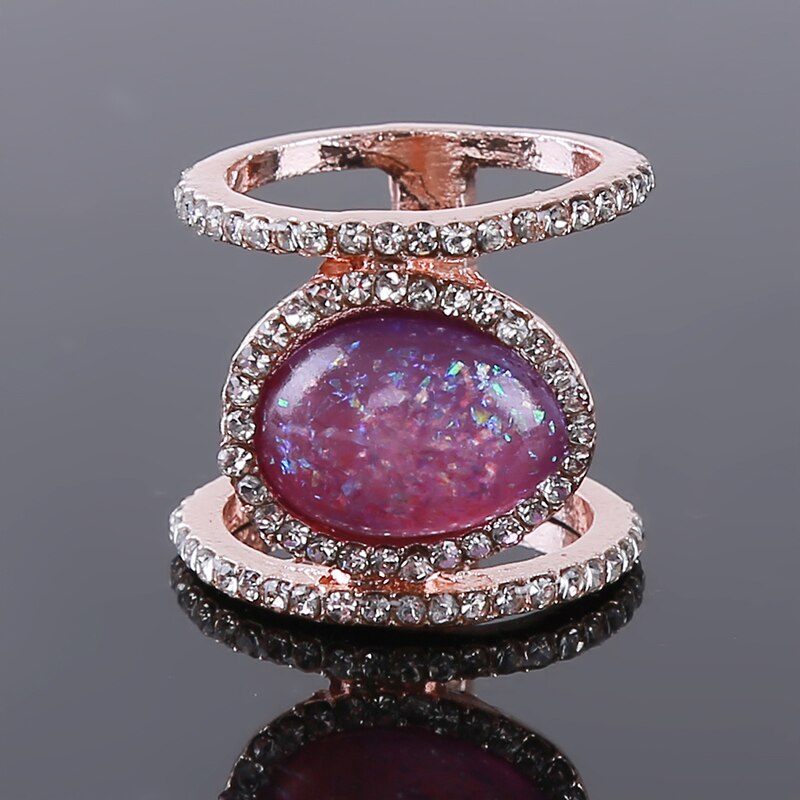 Prachtige Crystal Maansteen Ringen Voor Vrouwen Eenvoudige Sieraden Belofte Datum Engagement Trouwringen