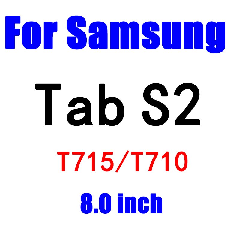 Tempered Glass For Samsung Galaxy Tab E 8.0 9.6 inch T560 T561 S3 9.7 inch S2 8.0 10.1 S 8.4 10.5 Tablet Screen Protector Flim