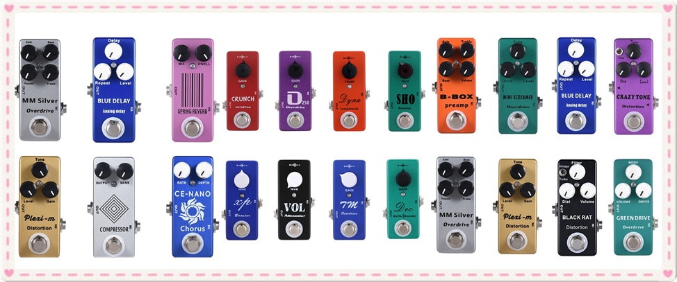 Guitar Effect Pedal Boost overdrive Distortion Dealy Reverb Pedal