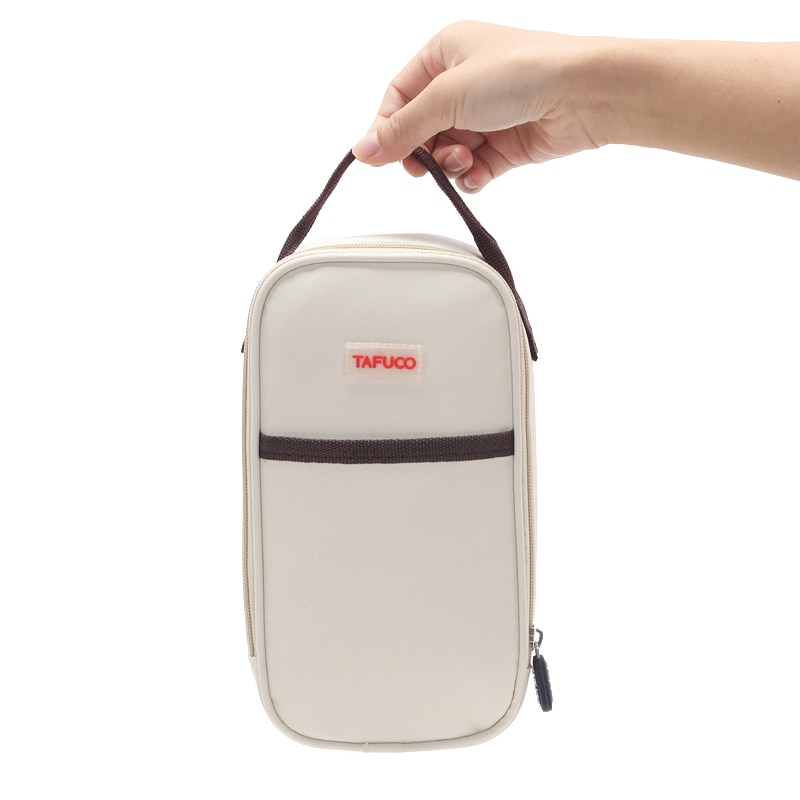 2L 3L portable lunch bag thermal picnic box food drinks milk cans holder cool bag small cooler bag insulated lunch pack: large size