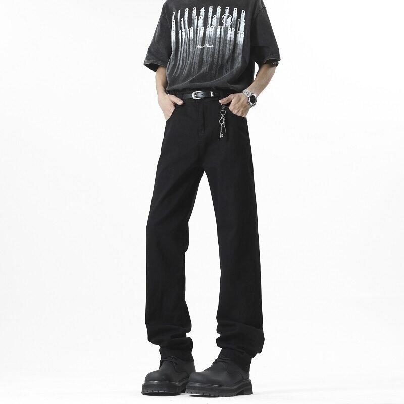 Plusstorlekar herr slim fit vintagejeans s-xxxxxl klassiska retro renfärgade skinny denimbyxor för vardagsbruk denimbyxor 5xl