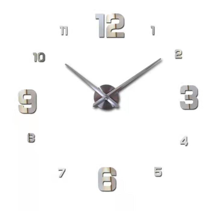 De pared grande reloj 3D DIY de aguja relojes espejo de acrílico relojes adhesivos sala de decoración del hogar, Europa horloge