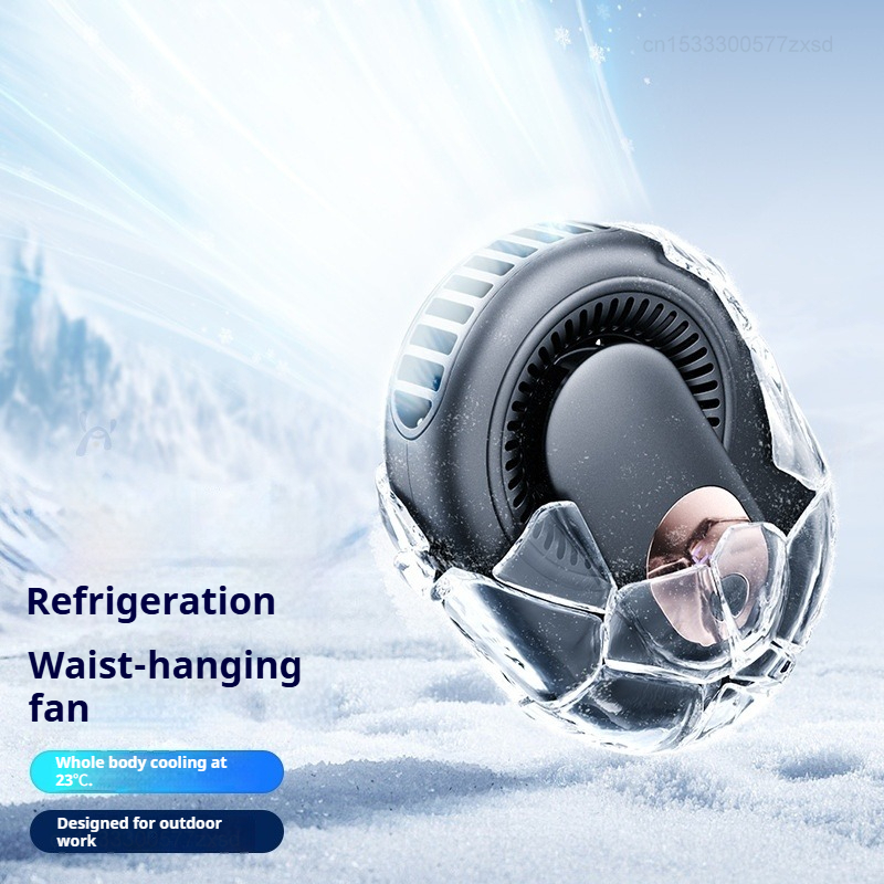 Przenośny wentylator na talię Xiaomi USB, bez użycia rąk, robić zawieszenia na szyję, ładowalny, mini sportowy, 3-stopniowa regulacja prędkości, podwójny wentylator na szyję, robić domu, biura i podróży.