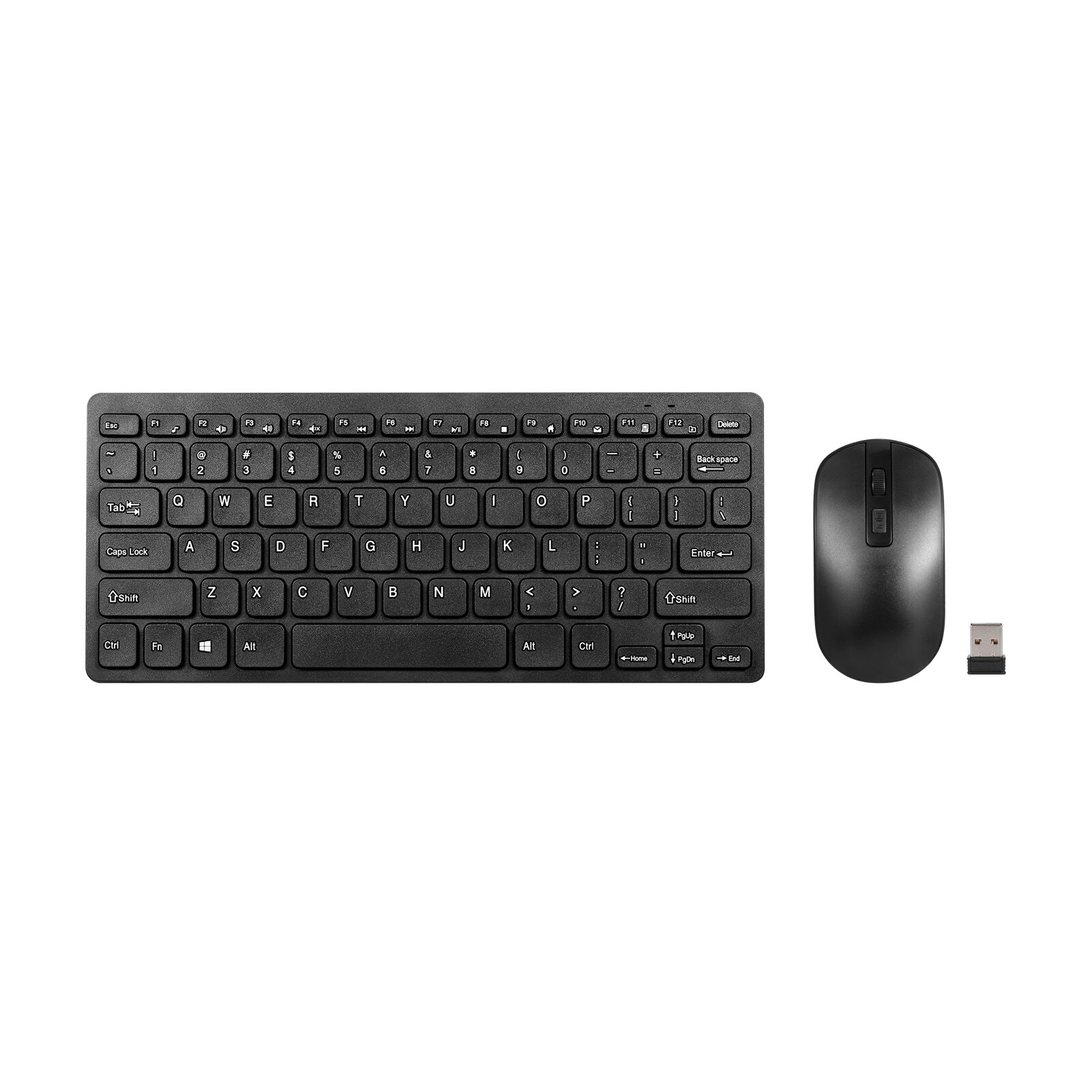 Portable KM901 Keyboard Mouse Combo 2.4G Wireless 78 Key Mini Keyboard and Mouse Set Ergonomic Office Combo