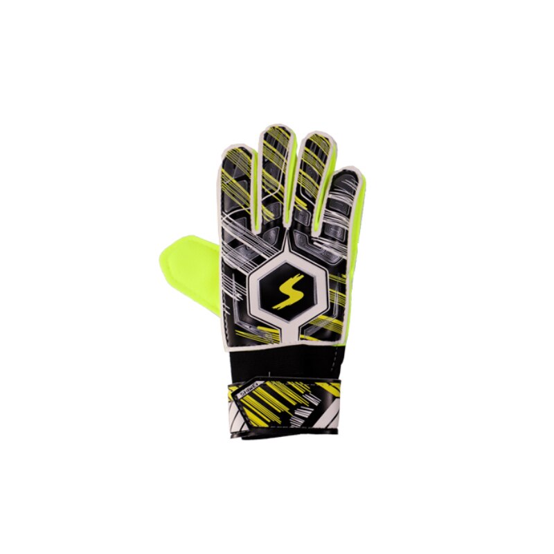 Soccer Goalkeeper Adult Football Gloves Anti Skid and Wear Resistant Latex Gloves: yellow / 6