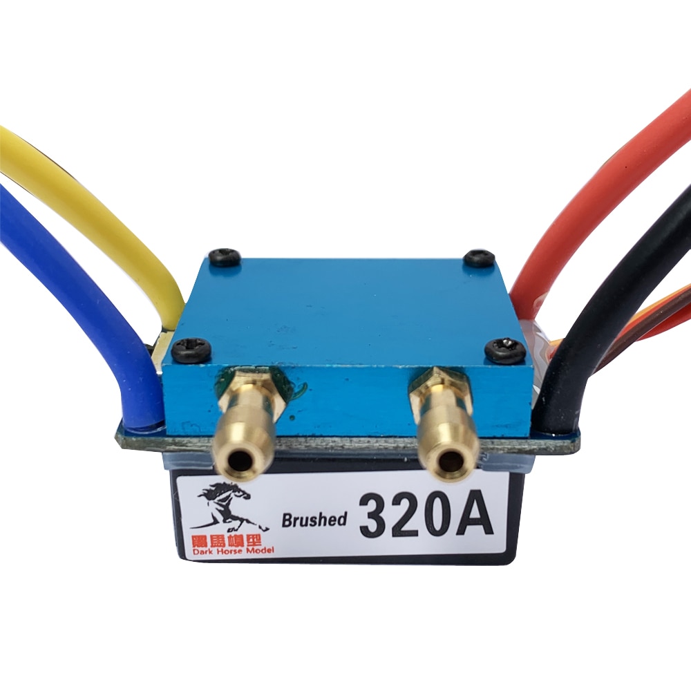 Svviss RC Boat 320A ESC Water Cooling Brushed Motor Speed Controller Dual Mode Regulator Band Brake for 1:10 Car Bait Boat