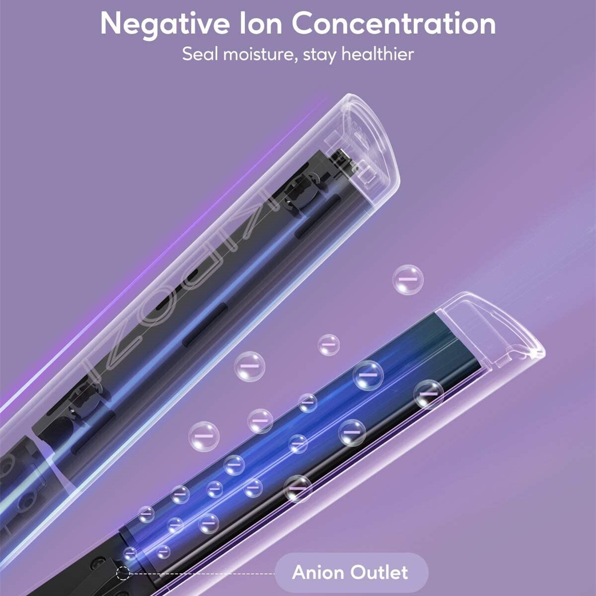 KIPOZI-plancha plana 2 en 1 para el cabello, herramienta de belleza de calentamiento instantáneo, plancha estriadora de temperatura ajustable con pantalla Digital