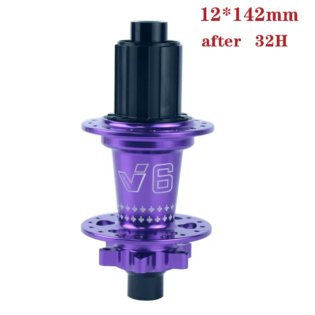 Buje de rueda de bicicleta de montaña mtb, 32 orificios, cuatro rodamientos, cubos de ruido, revestimiento, 12, 11, 10, 9, 8, 7 velocidades, 120 garras T6, adecuado para HG: Verde