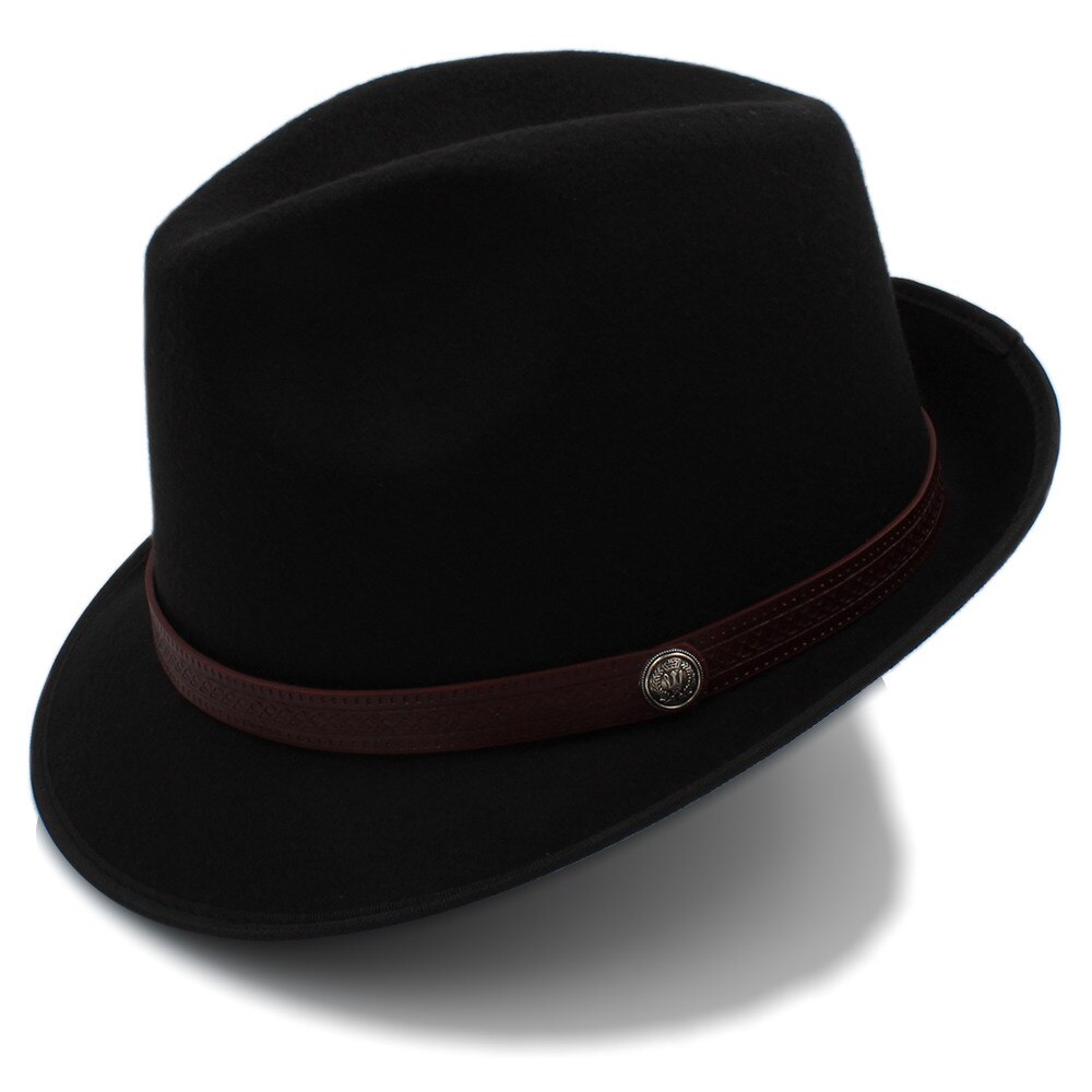 Vrouwen Zwart Feminino Vilt Fedora Hoed voor Dame ... – Grandado