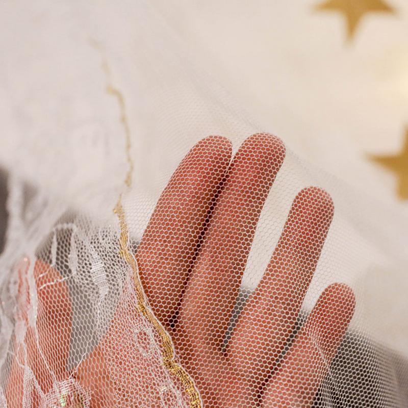 Summer Children Kid Princess Bedding Mosquito Net Romantic Baby Girl Round Bed Mosquito Net Bed Cover Bed Canopy Dream Bedroom