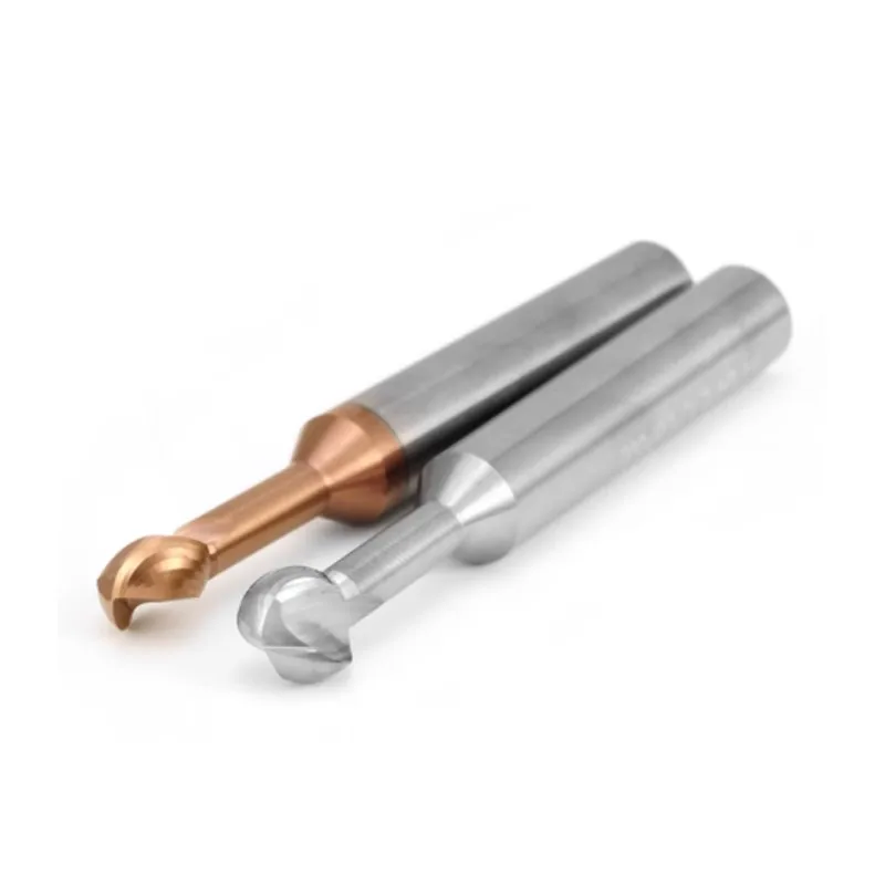Romtic Hrc58 Wolfraam Staal Carbide 2-Fluit Lolly Eindmolen Verlengd Voor Aluminium/Staal Cnc Mechanische Bewerkingsgereedschappen