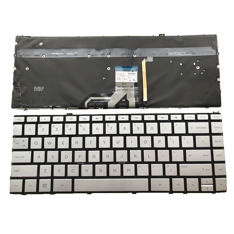 ! 1PC 90% teclado portátil Stock para HP ENVY 13-AD AD102TX AD201TU 017TX TPN-I128: SILVER