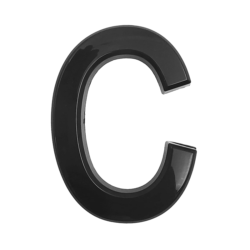 10cm 3D Style Self Adhesive House Numbers and Letters Door Address Number Stickers for Apartments Mailbox Office Hotel Room: C