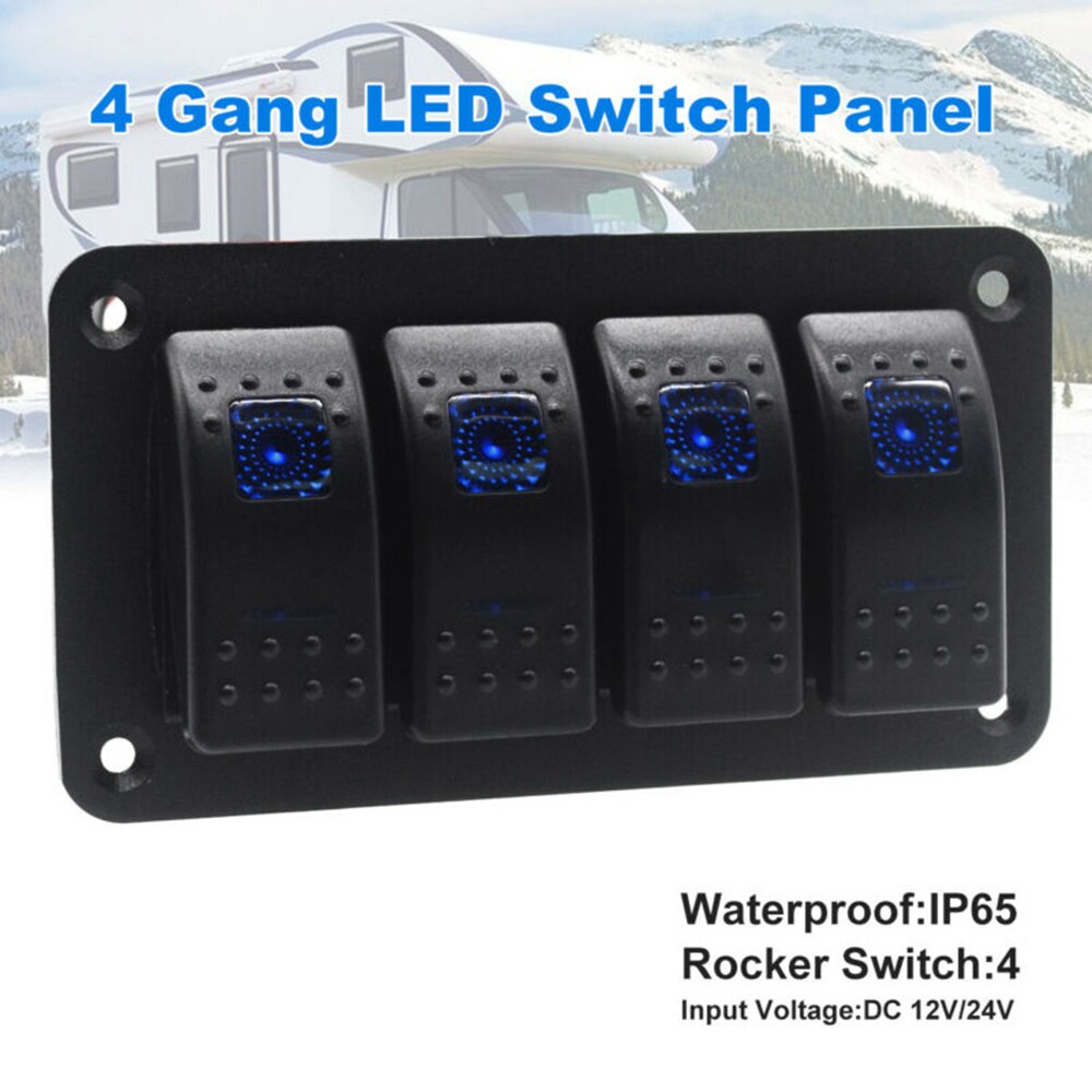 12V / 24V 4 5 6 8 Gang Led Toggle Rocker Switch Pa... – Vicedeal