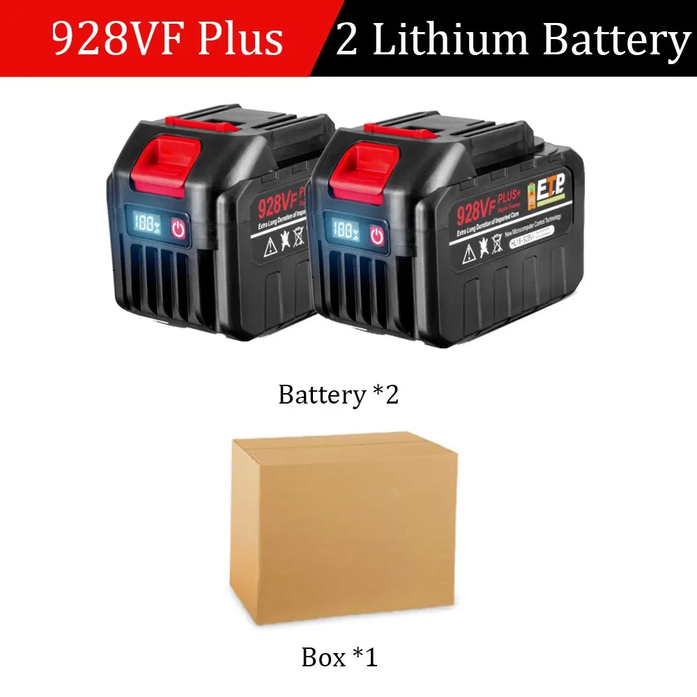 20V 928VF 388VF Plus Akku 30000mAh 20000mAh Mit LED Power Display Für Makita 18V Power werkzeug Batterie EU Stecker