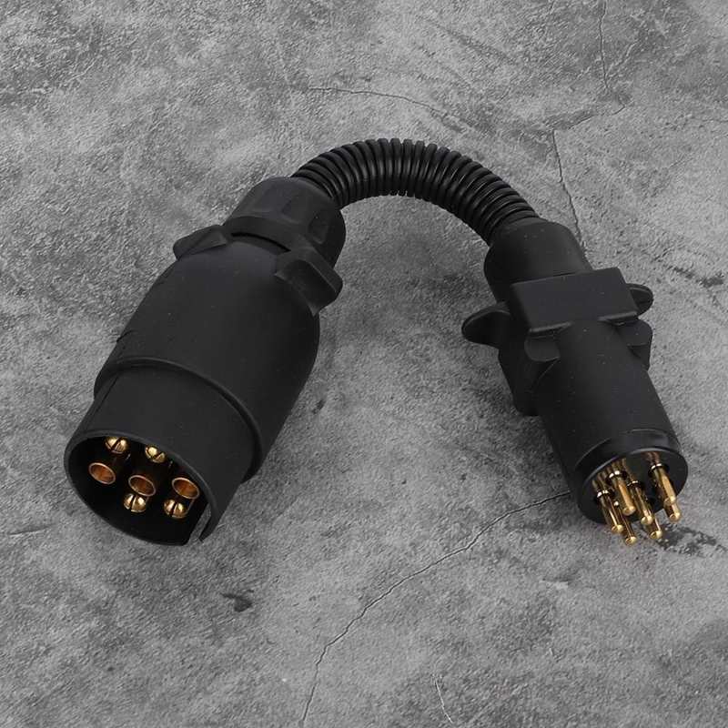 Plate Alternator Truck Generator 7-Pin AU to EU Plug Car Trailer Plugs Socket Adapter Converter Caravan Towbar Towing