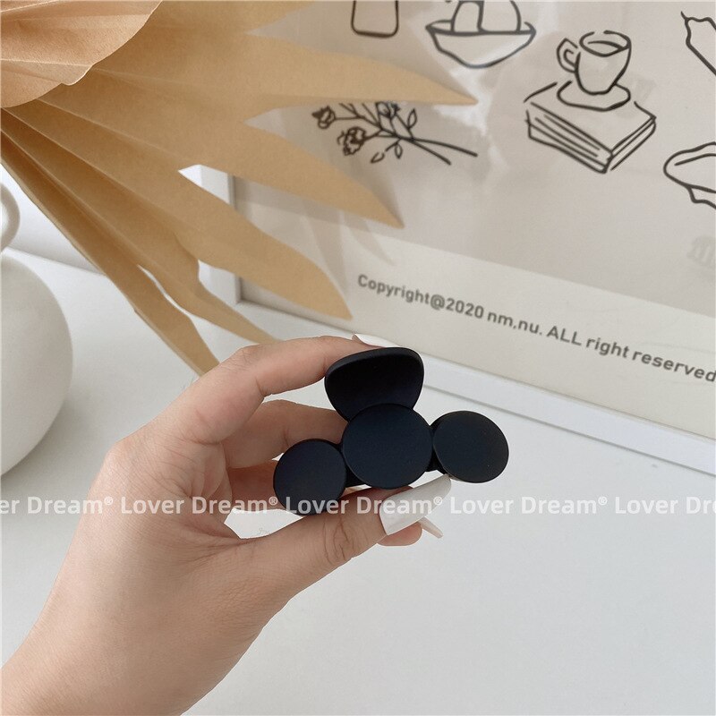 Pinzas grandes para el pelo para mujer, horquillas acrílicas esmeriladas, pasador, pinzas de cangrejo, accesorios para el cabello, color negro: 9