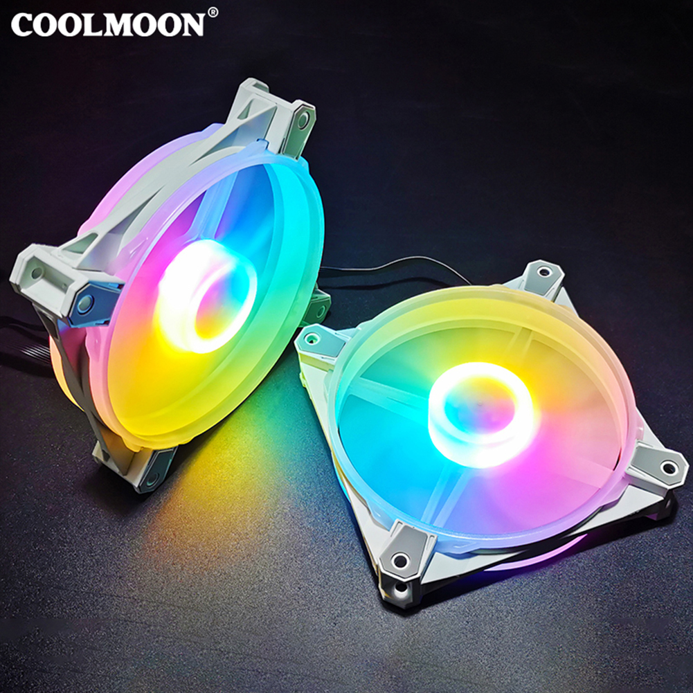 Computer Host Fan Cooling Fan Desktop 12cm Silent Chassis Radiator RGB Hydraulic Bearings PC Case Cooling Fan