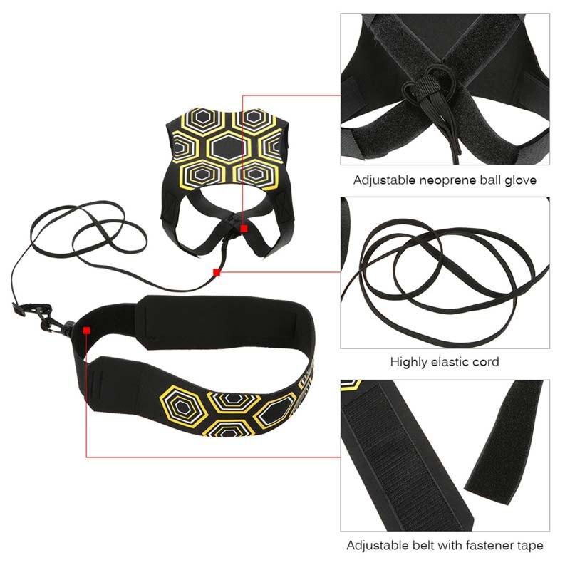 Solo Sport Assistance Adjustable Soccer Trainer Soccer Practice Belt Training Equipment Kick Soccer Trainer