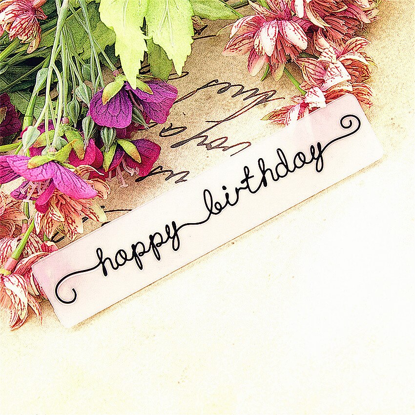 plastic clock template happy birthday craft card making paper card album wedding decoration Embossing folders