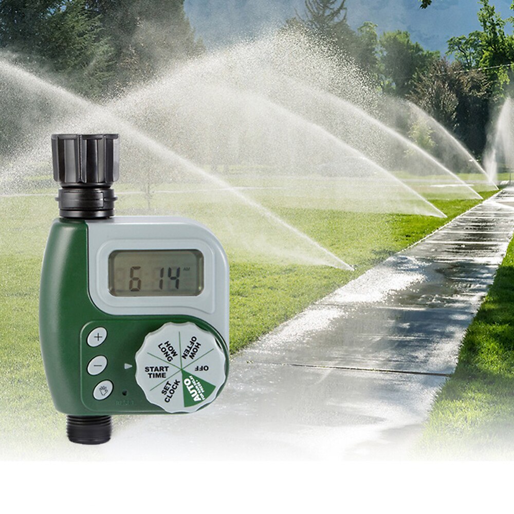 Intelligent automatisk digital haven vandtimer vandingssystem controller lcd-skærm sprinkler controller vanding enhed