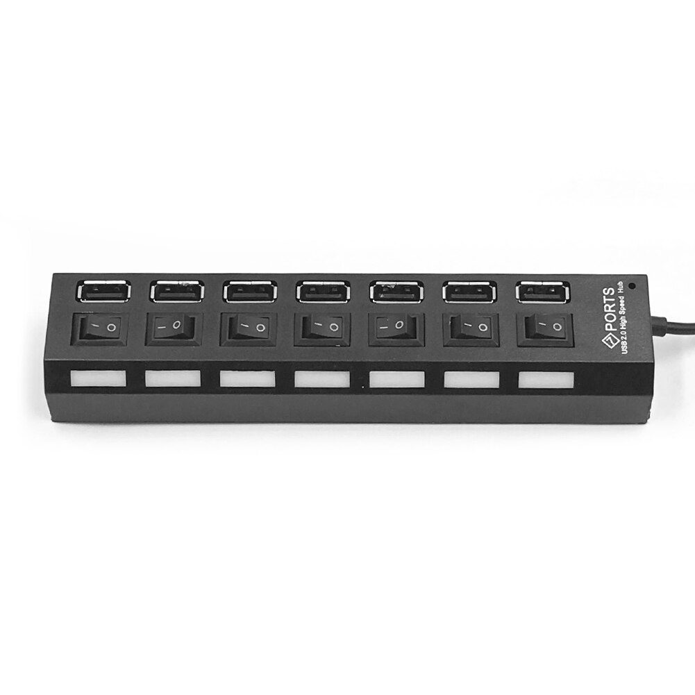Multi USB Hub 480Mbps USB 2.0 Adapter High Speed Expander Splitter with Switch for Household Computer Accessories