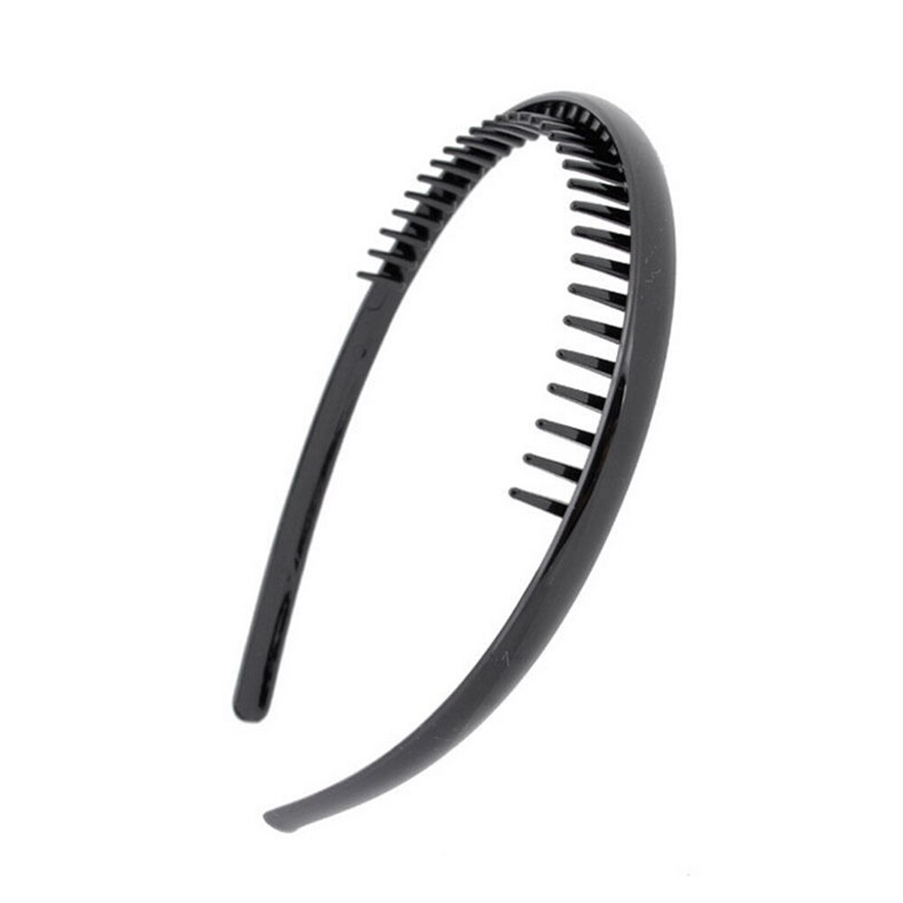 Diadema con dientes para hombre, diadema deportiva, diadema portátil negra