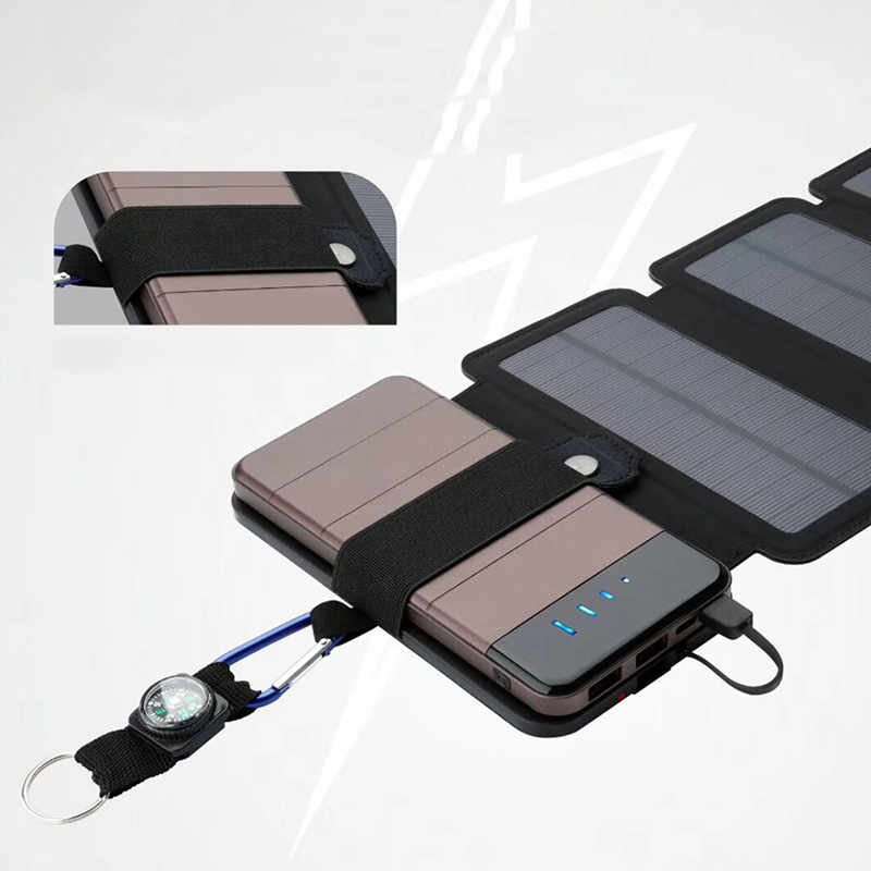 Power Folding Solar Cells Charger Outdoor 5V USB Output Devices Portable Solar Panels For Phone Charging