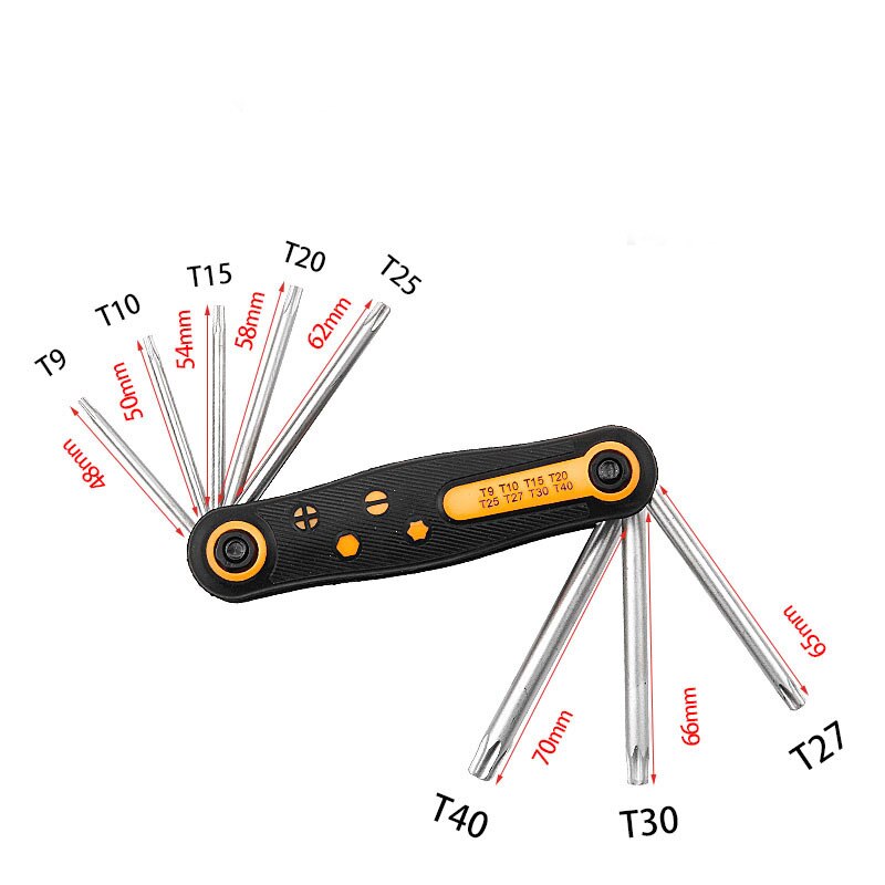 8 in 1 Folding Screwdriver Set Screwdriver Mini Screwdriver Bits Kit Hexagon Screwdriver Flat Screw Driver