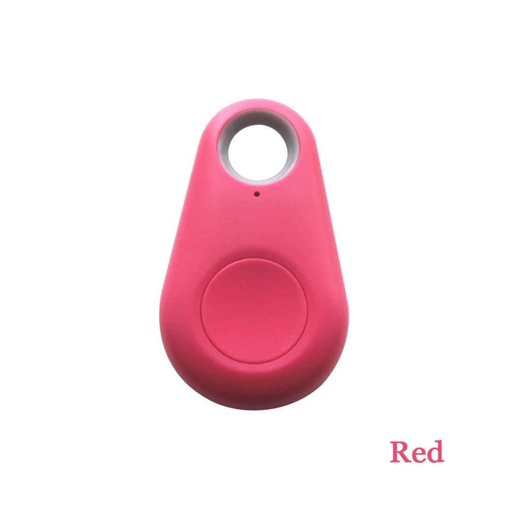 Husdjur smart bluetooth tracker hund gps kamera lokalisering larm fjärr selfie slutare utlösare automatisk trådlös spårare för husdjur: Röd