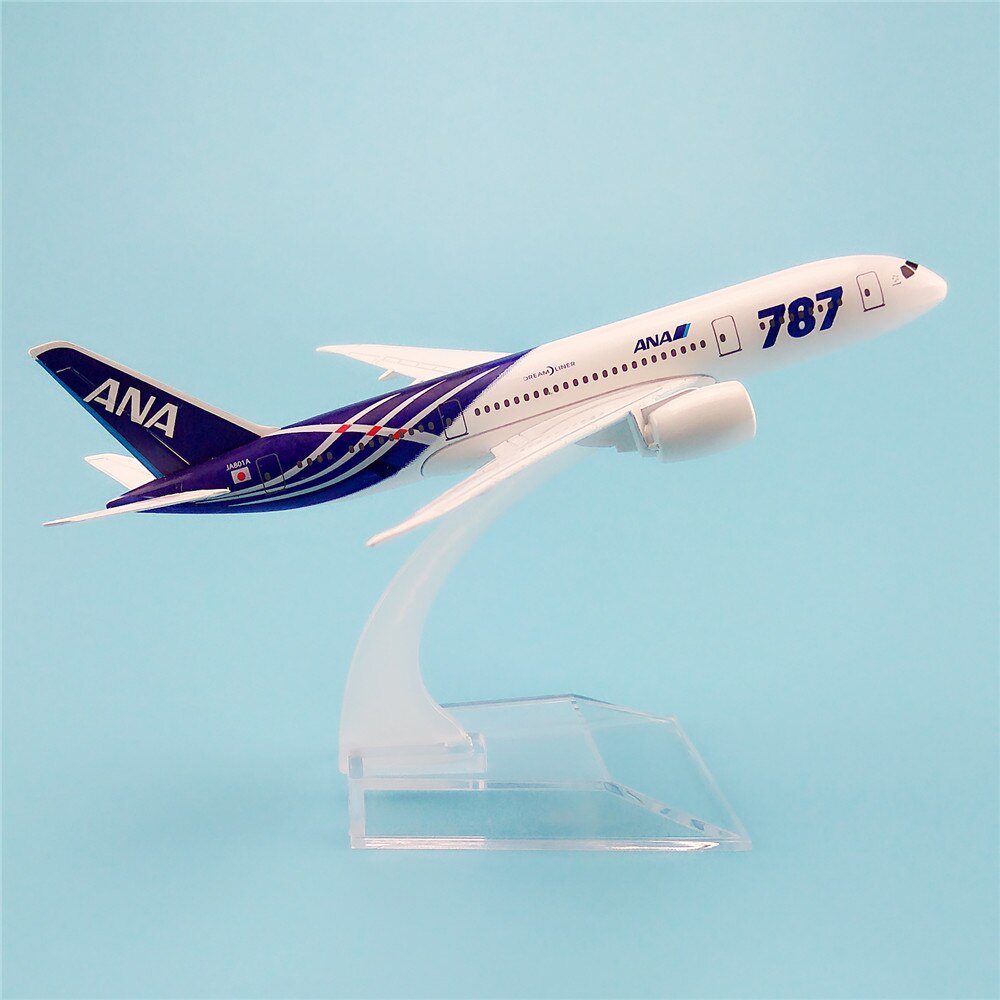 15cm Metal Alloy Plane Model Air Japan ANA Airways Boeing 787 B787 8 Airlines Airplane Model w Stand Aircraft