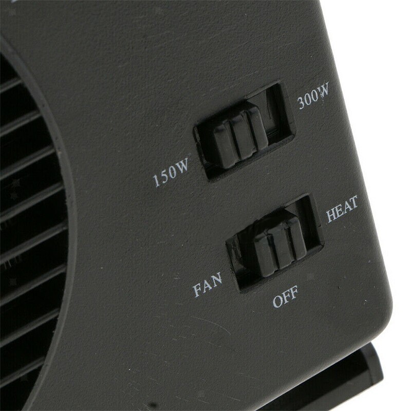 12V High Power Car Heater 150W / 300W High Heat Conversion Rate Car Heater Adjustable Power Ceramic Cooling Fan