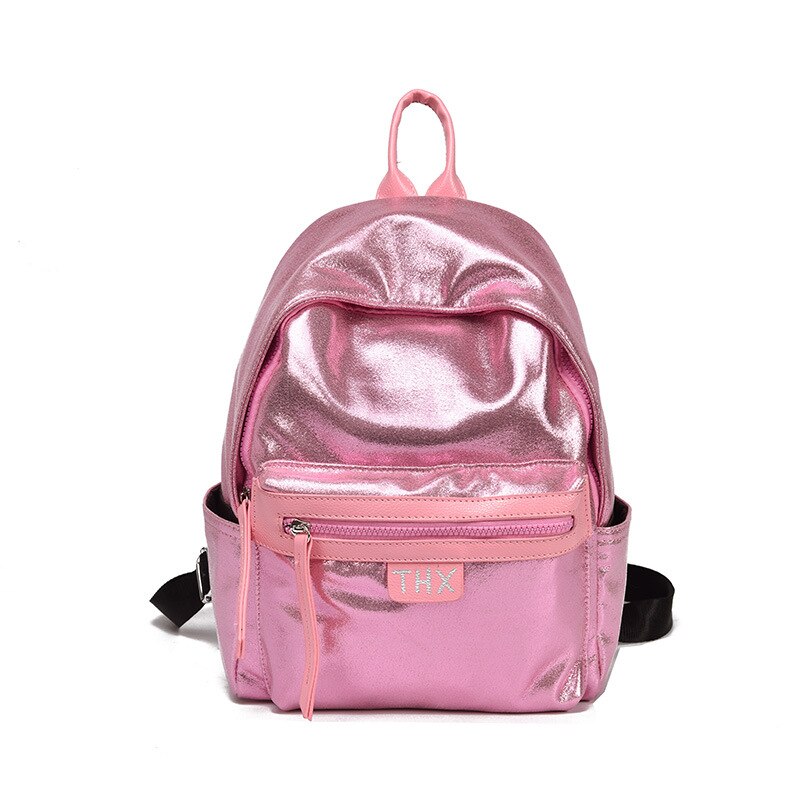 2019 nuovo ologramma dolce argento laser zaino olografica sacchetto di ragazze in pelle di scuola mochila feminino ottavino zaino di stile di gusto squisito: rosa