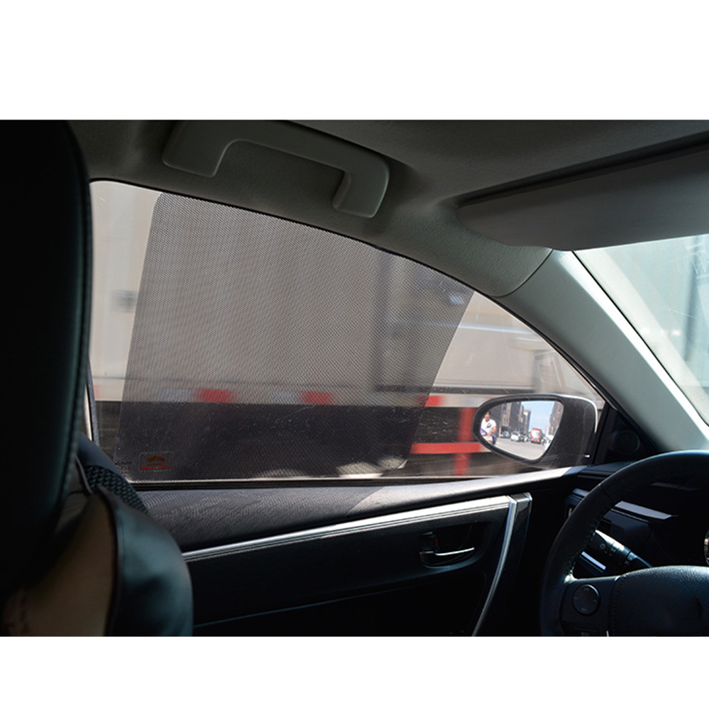 2pcs Car UV Protection Auto Side Window Mesh Film Car Sun shade Sticker Windshield Net