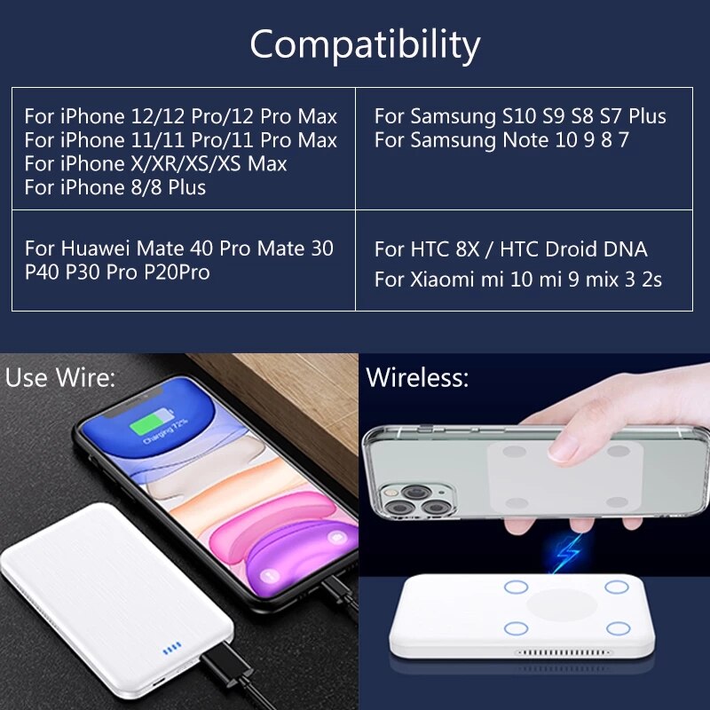 CASEIER kabellos Energie Bank Für Telefon Magnetische Bank Universal- Tragbare Externe Batterie Energie praktisch-ladegerät Für iPhone 12