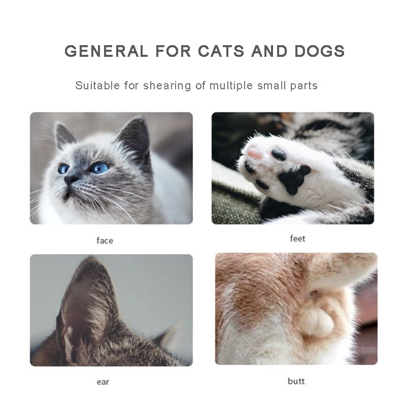 Pet Supplies Mini Dog Hair Clippers USB Rechargeable Dog Cat Foot Hair Trimmer Pet Grooming Tool Shaving Trimming Machine