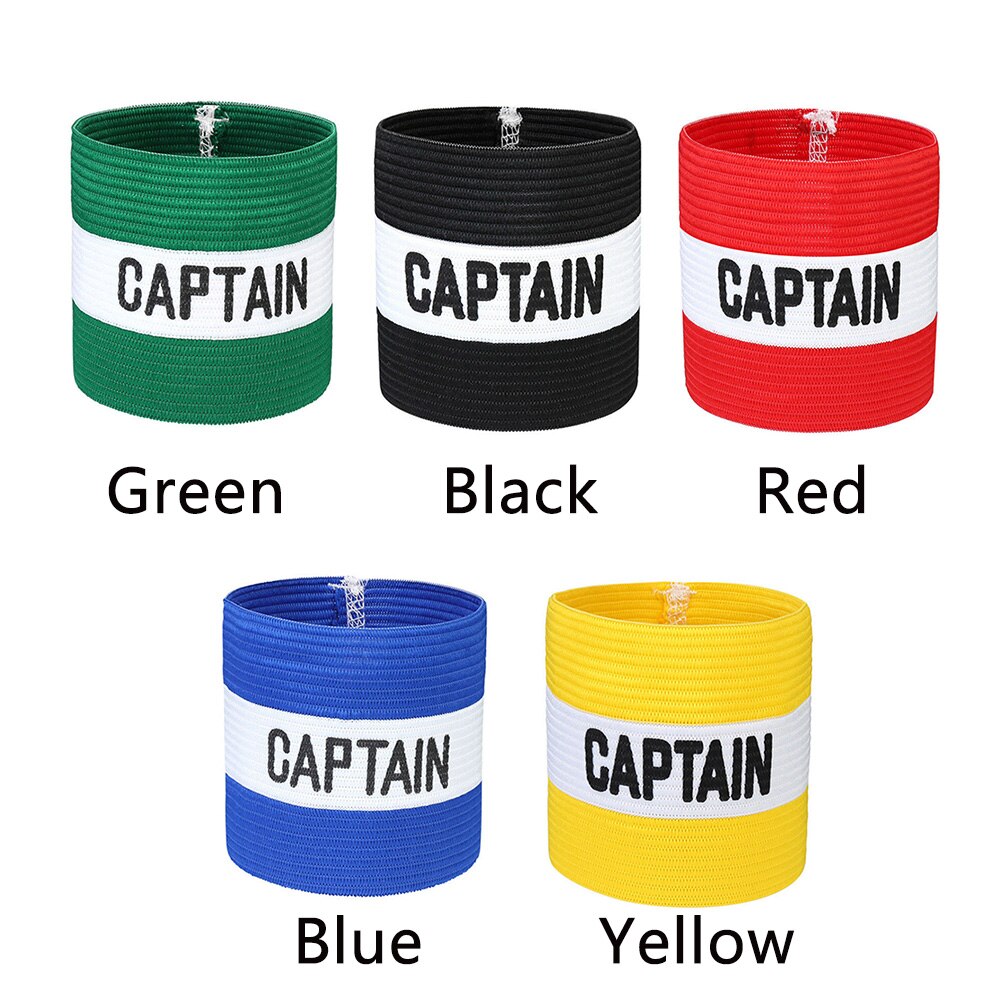 Outdoor Captain Armband Sports Sleeve Badge Conspicuous Leader Symbol Competition Strong Stickiness Football Rugby Hockey