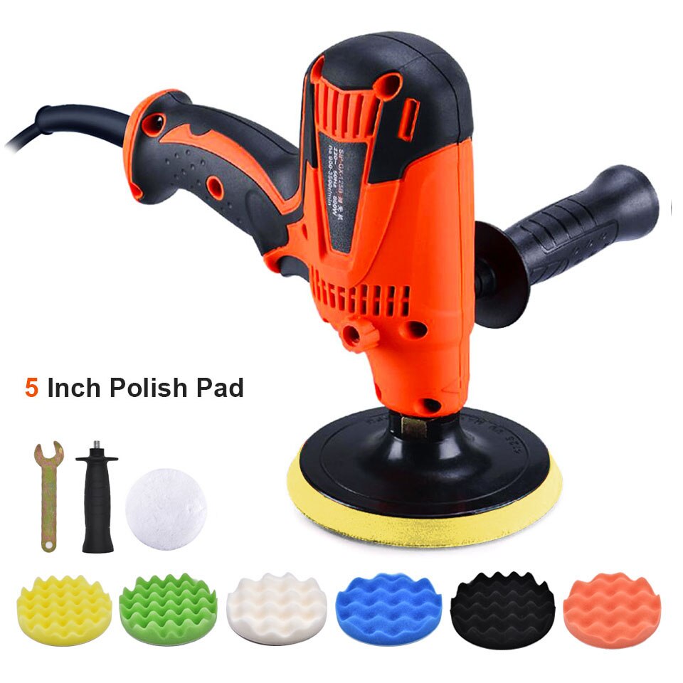 Goxawee sähköinen kiillotuskone auton kiillotuskone hiomakone 6- nopeuksinen hiomakone vahaus pinnoitus- ja puhdistustyökalut auton lisävarusteet: 4047