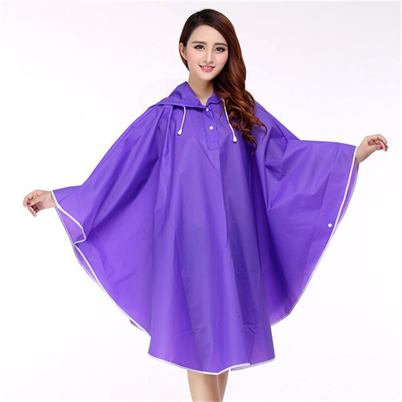 Moto EVA veste de pluie femmes imperméable à capuche imperméable Poncho extérieur manteau de pluie femmes Semi Transparent vélo vêtements de pluie